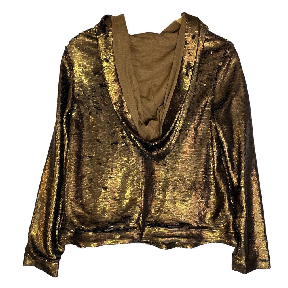 FREE PEOPLE Women’s Terra Cooper Sequined Hooded Jacket size medium - Picture 10 of 10
